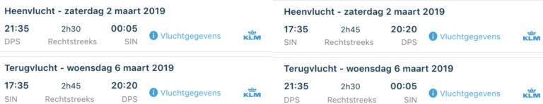 Welke Fifth Freedom Flights heeft KLM?