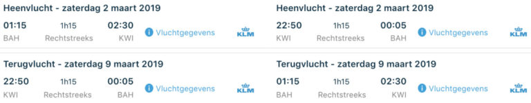 Welke Fifth Freedom Flights heeft KLM?