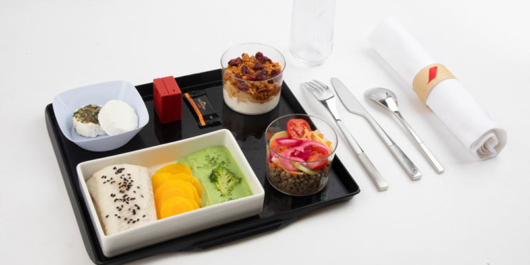 Reizigers Air France kunnen kiezen voor nieuw gezond menu ‘Healthy’.