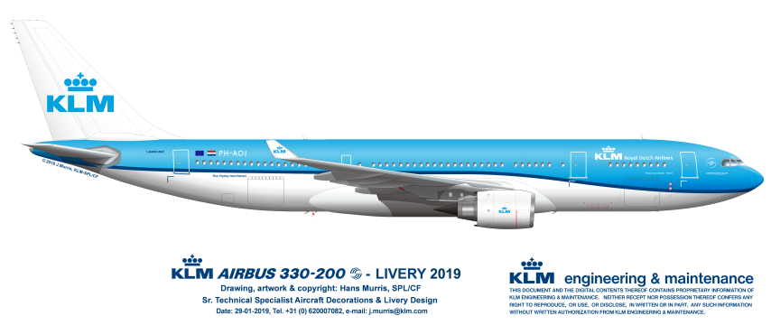 KLM A330 new livery