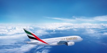 De A380 van Emirates (Bron: Emirates)