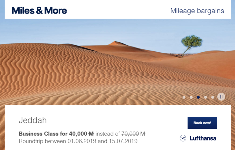 Miles & More Mileage Bargains Februari