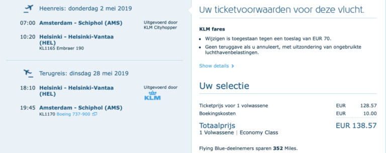 Verdien 108XP voor maar €900,- in Business Class naar Dubai