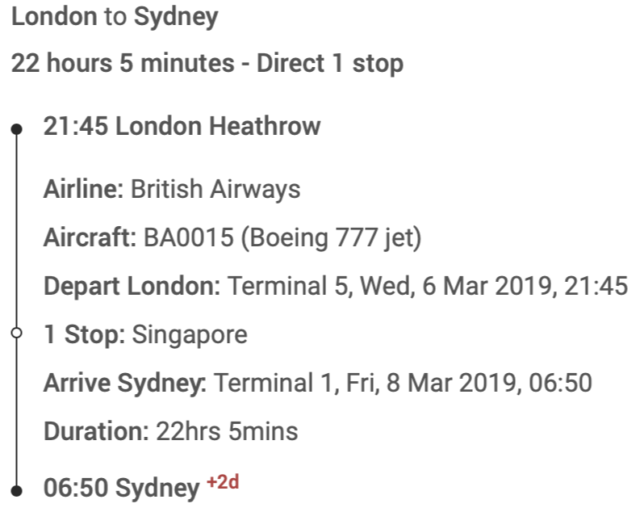 Welke Fifth Freedom Routes vliegt British Airways?