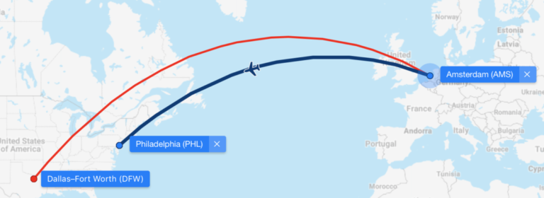 Dreamliner American Airlines ingezet tussen Schiphol & Philadelphia