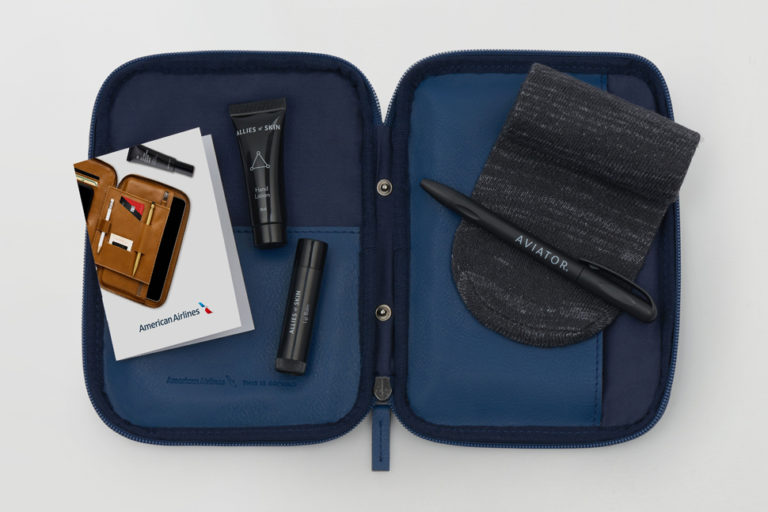 Vernieuwde amenity kits bij American Airlines