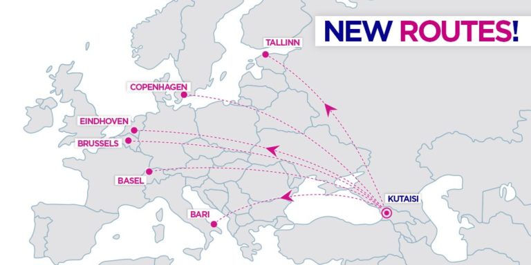 Nieuwe routes Wizz Air vanuit Kutaisi