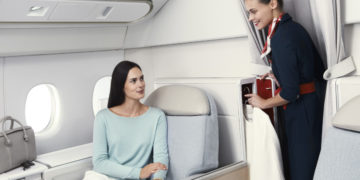 Nieuwe bestemming en gerechten in La Première Air France