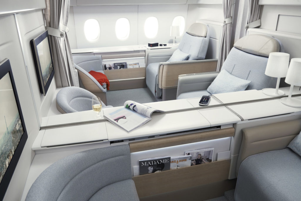 Nieuwe bestemming en gerechten in La Première Air France