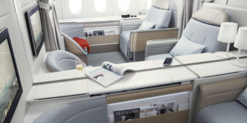 Nieuwe bestemming en gerechten in La Première Air France