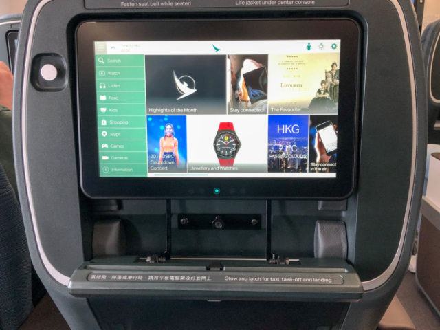 Cathay Pacific Premium Economy Class A350-1000 Amsterdam Hong Kong