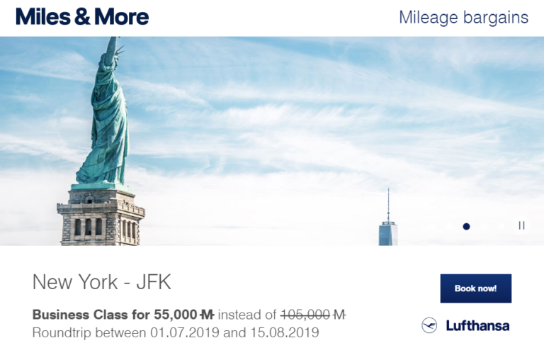 Miles & More Mileage Bargains Maart 2019