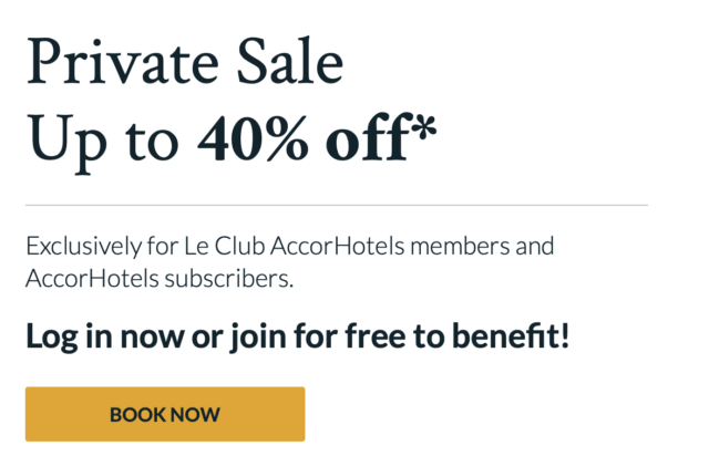 Hoge kortingen met AccorHotels Private Sale