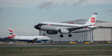 Nog meer 'old school' livery British Airways de lucht in