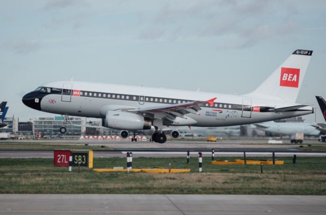 Nog meer 'old school' livery British Airways de lucht in