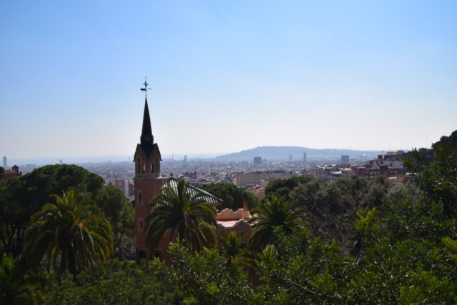 Uitzicht op de stad vanaf Parc Güell