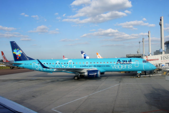 Embraer 195 van Azul (Bron: Wikimedia Commons)