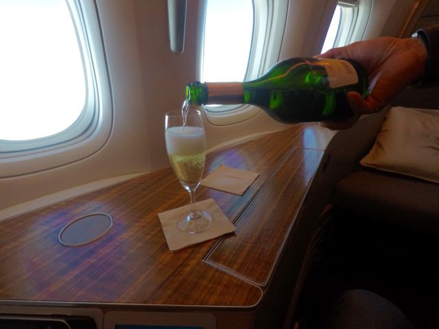 champagne, cathay pacific