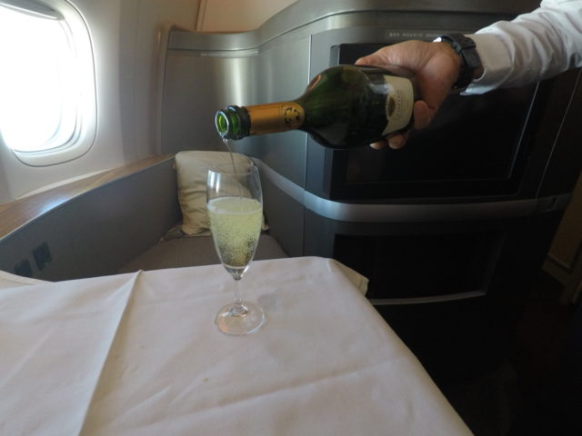 champagne, cathay pacific