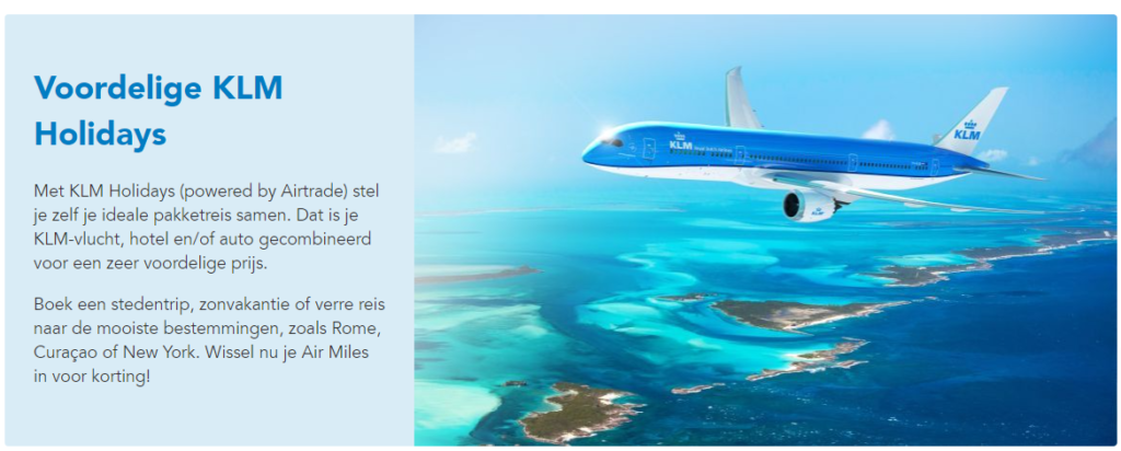 KLM Holidays Air Miles