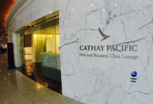 cathay pacific, business class, lounge, Hong Kong