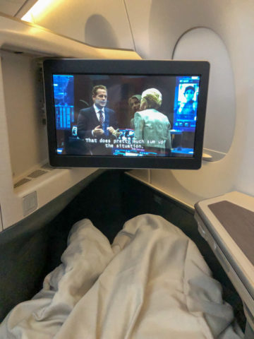 Cathay Pacific Business Class A350-1000 Hong Kong Amsterdam