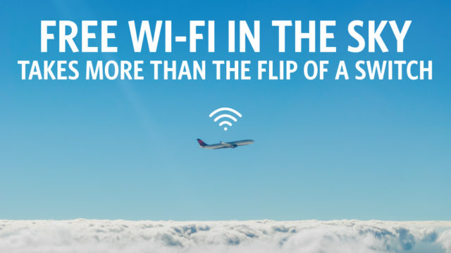 Delta test gratis Wifi op alle Delta vluchten