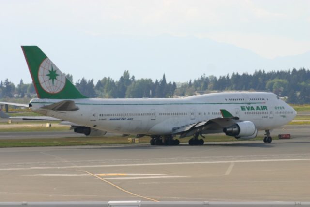 Boeing 747 van EVA Air (Bron: Aeroprints.com)