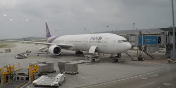 thai airways, boeing 777, business class, review