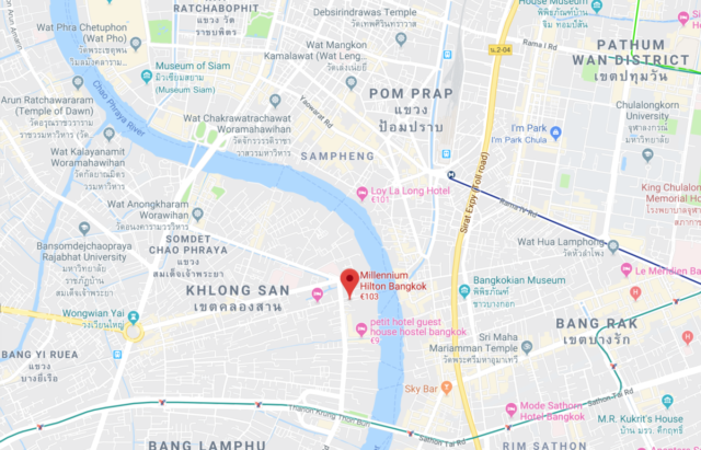 locatie, millennium hilton bangkok