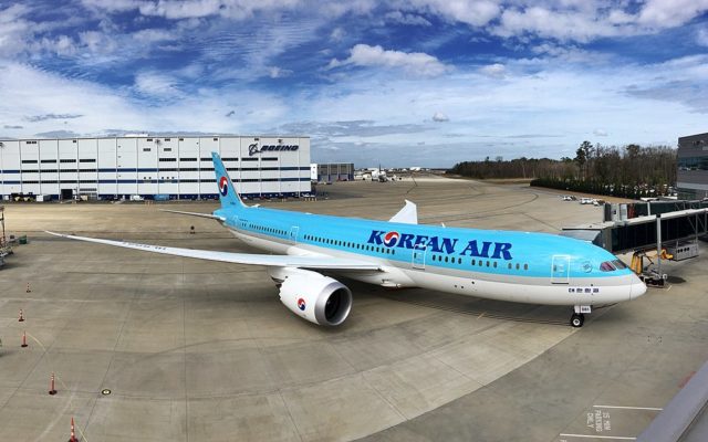 korean air, dreamliner