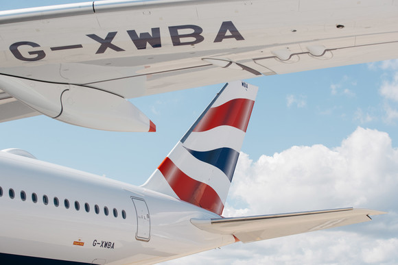 British Airways’ eerste A350 geland op Londen Heathrow