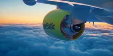 AirBaltic CS300 / Airbus 220 (Bron: airBaltic)