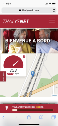 Thalys, wifi