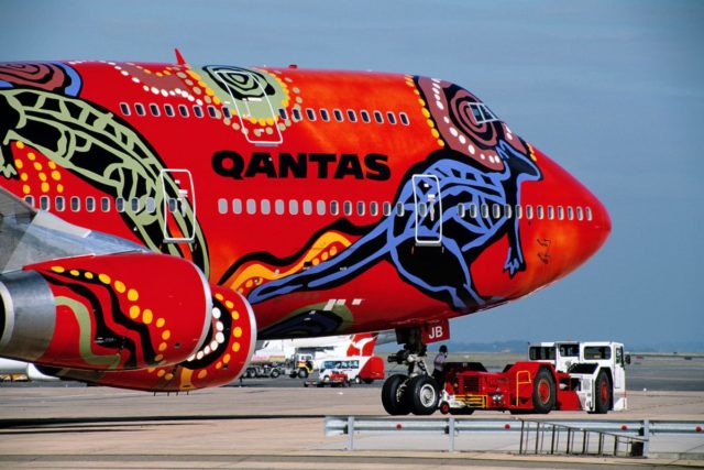 Boeing 747 van Qantas in speciale livery (Bron: Qantas)