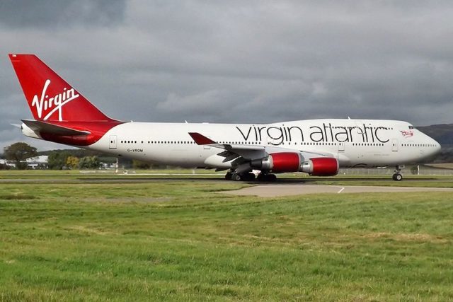 Boeing 747-400 van Virgin Atlantic (G-VROM) (Bron: Wikimedia Commons / Mark Harkin)