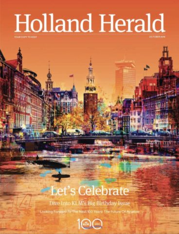 De verjaardagsuitgave van de Holland Herald (Bron: KLM / Holland Herald)