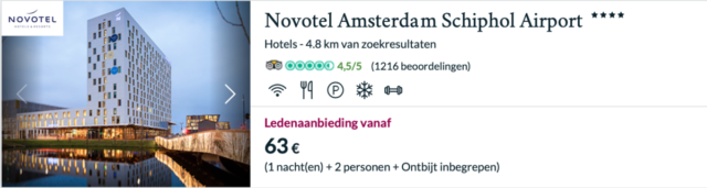 30% korting & ontbijt bij overnachting tussen december & maart bij AccorHotels