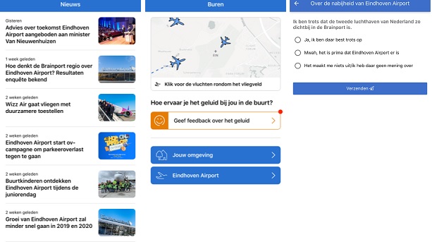 App houdt buurt Eindhoven Airport op de hoogte over vluchtroutes