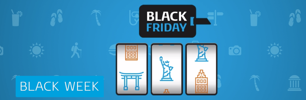 In Duitsland heeft KLM wel Black Friday aanbiedingen (Bron: KLM DE)