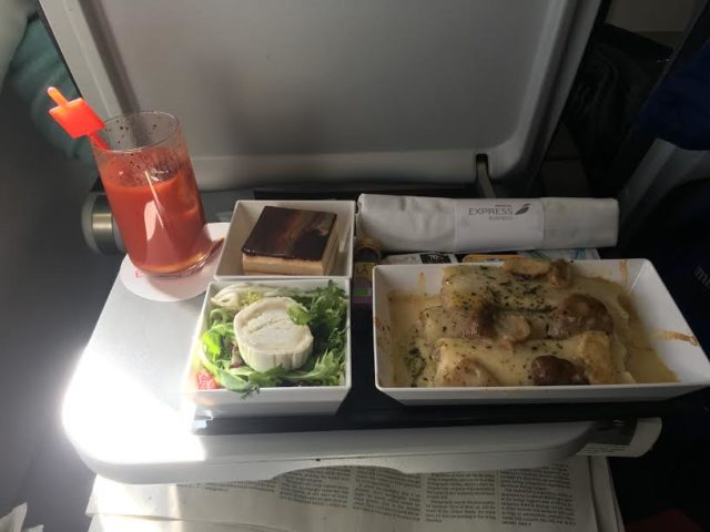 Maaltijd business class Iberia