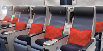 Nieuwe Premium Economy cabine aan boord van de Air France Boeing 777-300 (Bron: Air France)