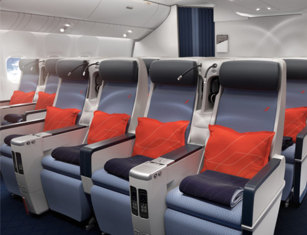 Nieuwe Premium Economy cabine aan boord van de Air France Boeing 777-300 (Bron: Air France)