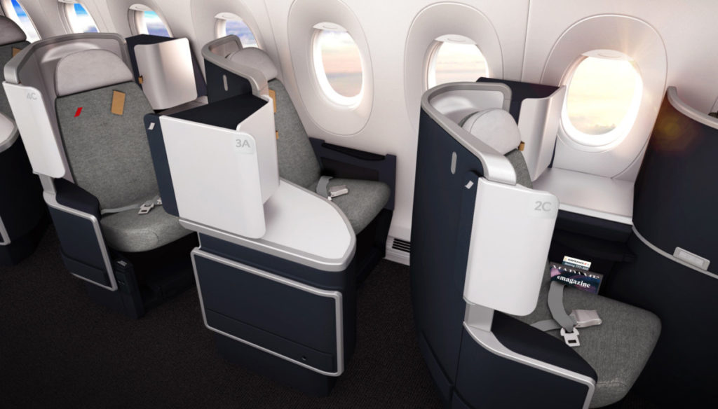 Nieuwe Business Class cabine aan boord van de Air France Boeing 777-300 (Bron: Air France)