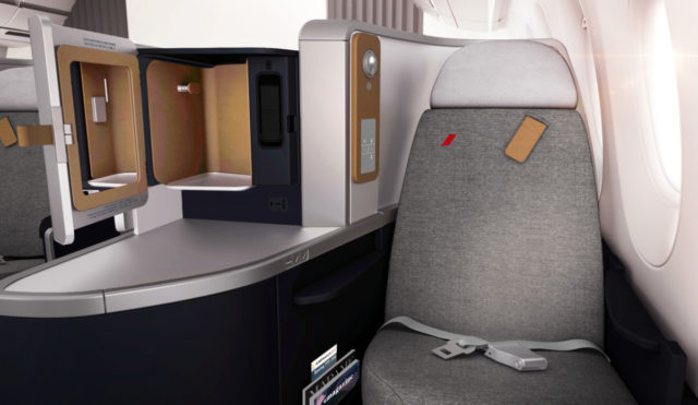 Nieuwe Business Class cabine aan boord van de Air France Boeing 777-300 (Bron: Air France)