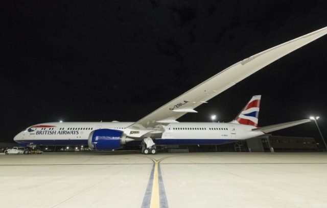 British Airways ontvangt bijna haar eerste Boeing 787-10