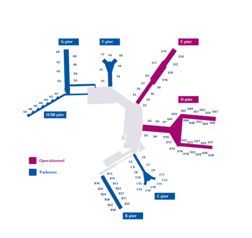 Schiphol sluit grotendeels