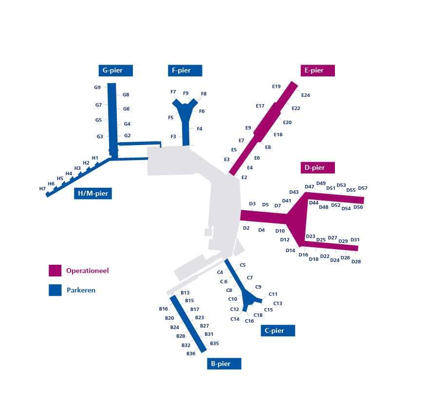 Schiphol sluit grotendeels dicht