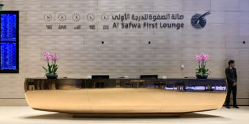 Al Safwa First Class Lounge van Qatar Airways in Doha (Bron: Qatar Airways)