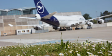 Boeing 747-400 van Lufthansa in de nieuwste livery (Bron: Lufthansa Group)